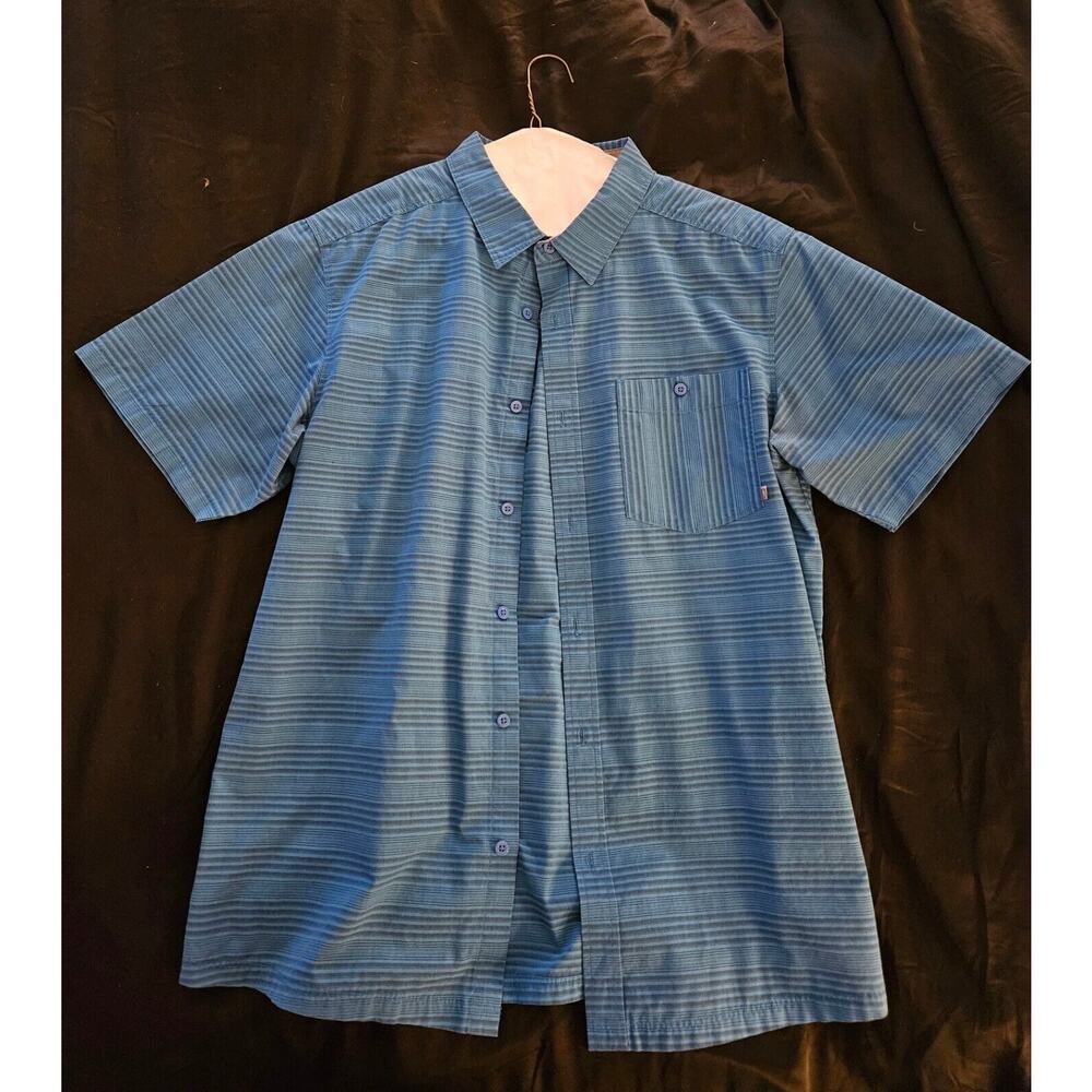MOUNTAIN HARDWARE Large Blue Casual Outdoor Shirt For Hiking Overlanding Camping